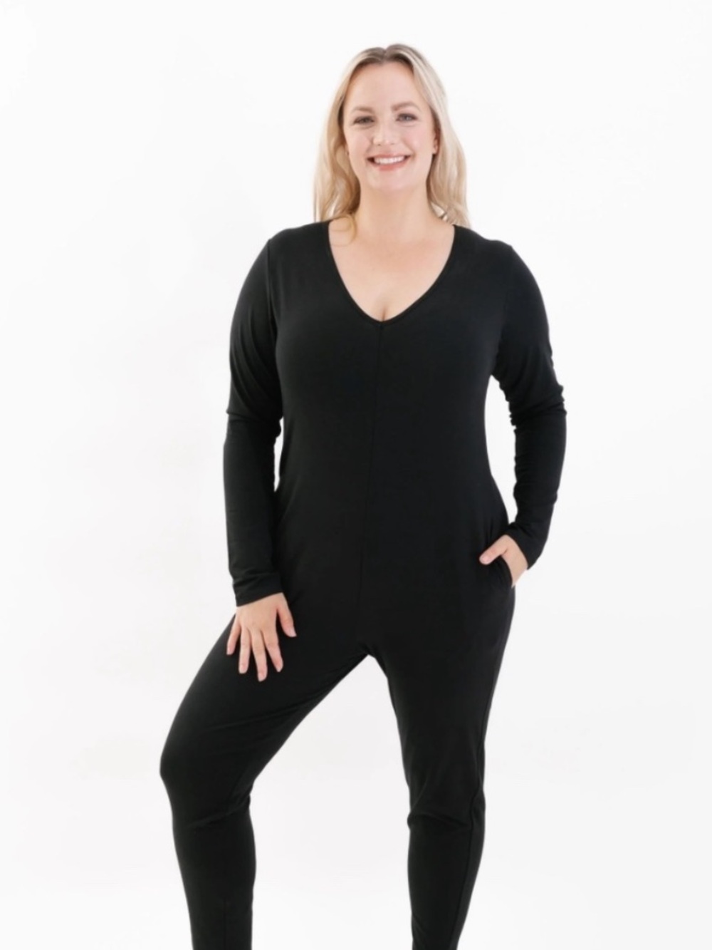 Smash + Tess Friday Black Long Sleeve Romper Casual Large